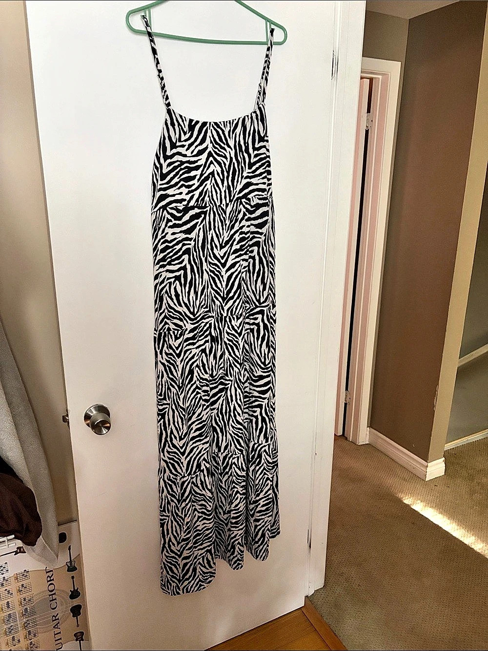 Zebra Print Maxi Dress